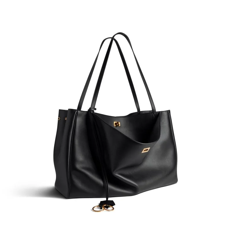 Balenciaga Rodeo Luxe Open-Top Tote with Metal Turn-Lock RelaxedFit 38249