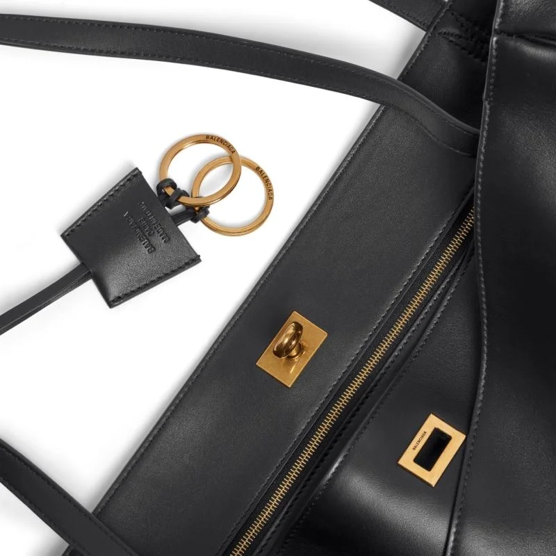 Balenciaga Rodeo Luxe Open-Top Tote with Metal Turn-Lock RelaxedFit 38249