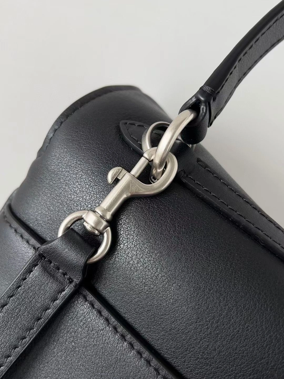 Balenciaga Rodeo Luxe Oversized Calfskin Bag with Silver Buckle Vibrant 64683