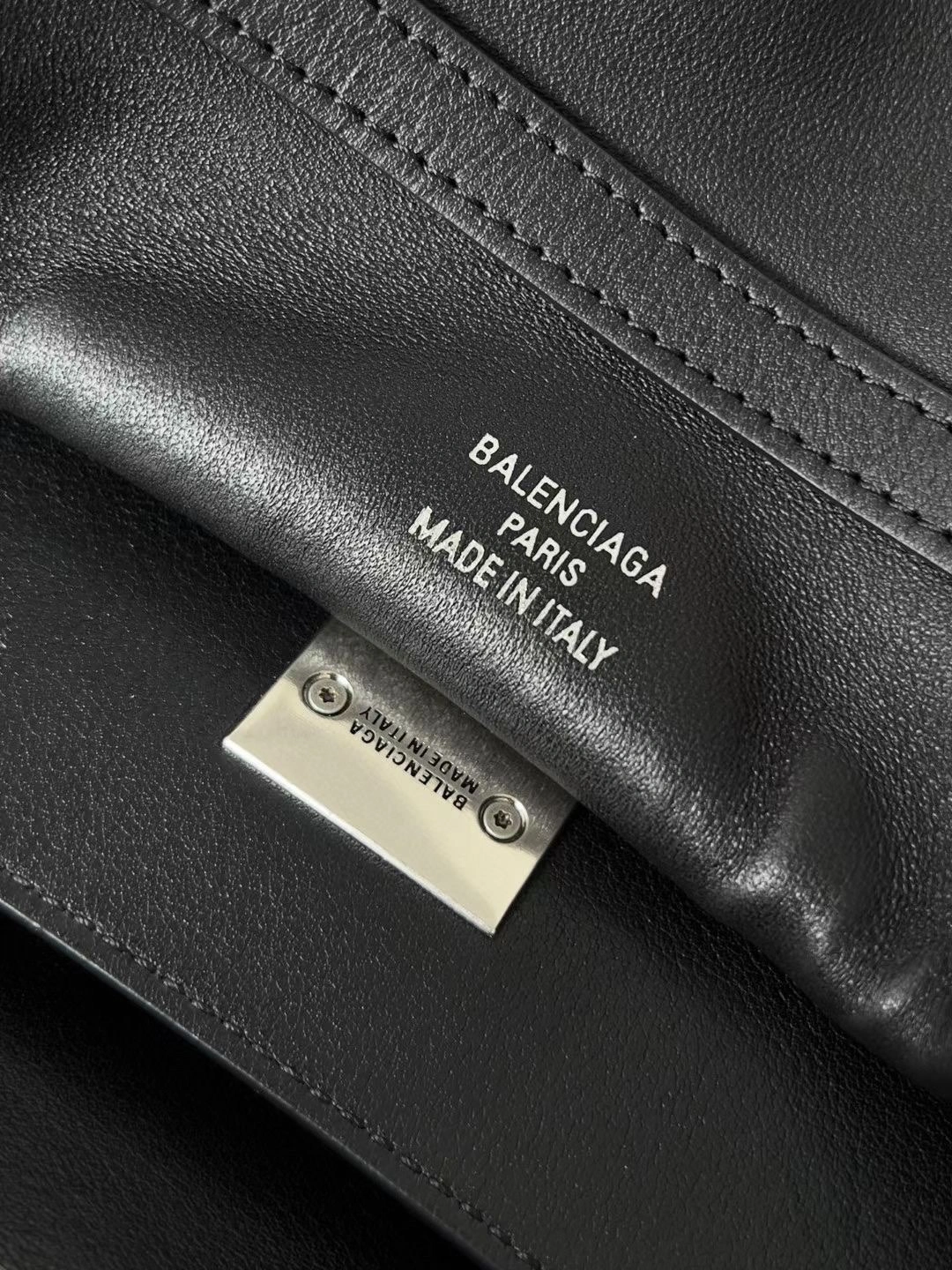 Balenciaga Rodeo Luxe Oversized Calfskin Bag with Silver Buckle Vibrant 64683