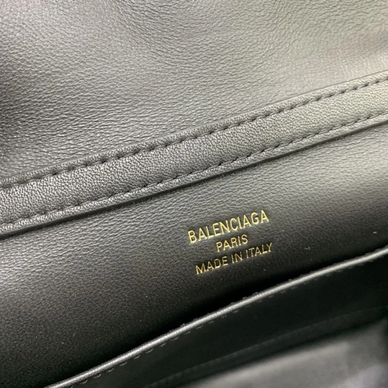 Bright Balenciaga Rodeo Mini Black Leather Bag with Gold Buckle - Unisex 67008