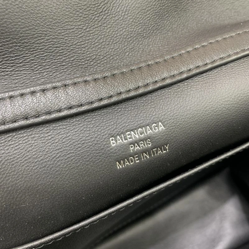 SunProtective Balenciaga Rodeo Mini Black Leather Bag with Silver Buckle 66999