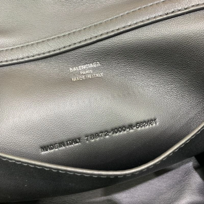 SunProtective Balenciaga Rodeo Mini Black Leather Bag with Silver Buckle 66999