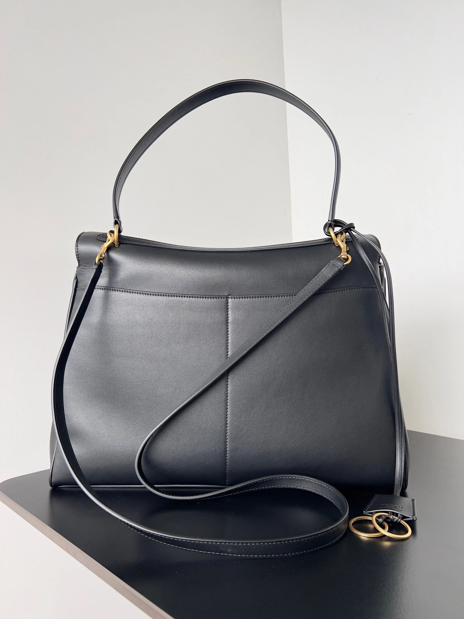 Balenciaga Rodeo  Luxe Oversized Bag - Black Gold Edition Elegant 64713