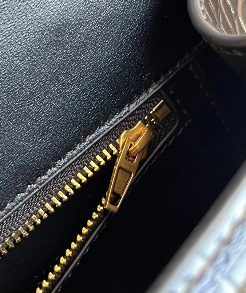 Balenciaga S Hourglass Crocodile Bag with Gold Accents Seasonal 72602