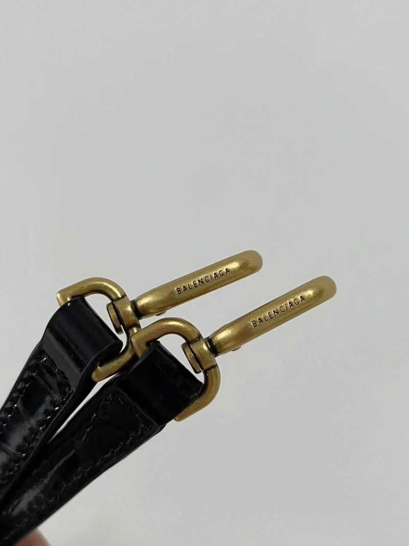 Balenciaga S Hourglass Crocodile Bag with Gold Accents Seasonal 72602