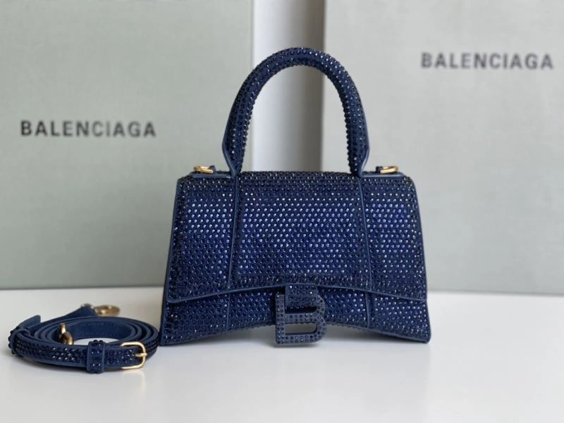 Balenciaga Sapphire Blue Hourglass Rhinestone Bag - XS Edition HighPerformance 72587