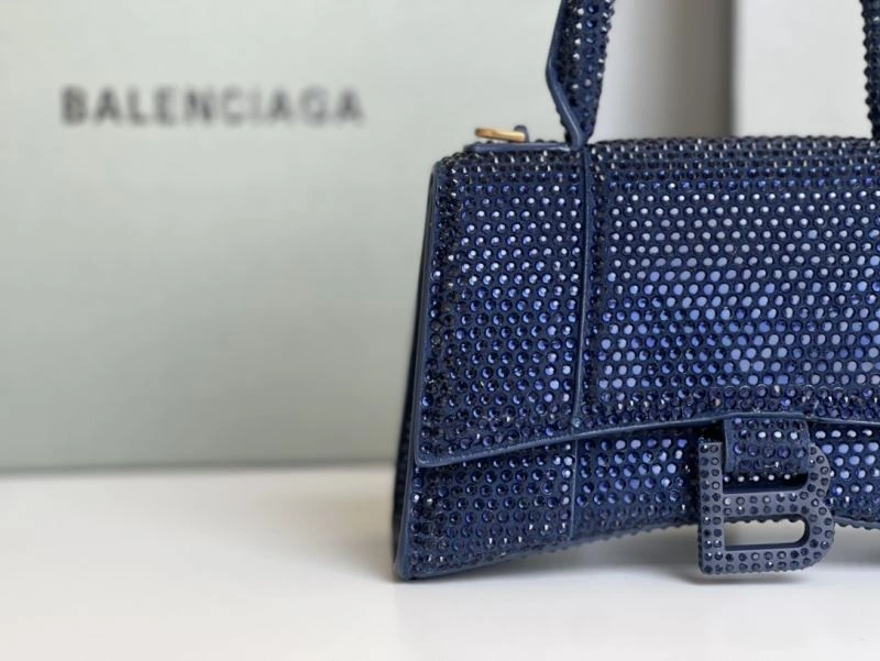 Balenciaga Sapphire Blue Hourglass Rhinestone Bag - XS Edition HighPerformance 72587