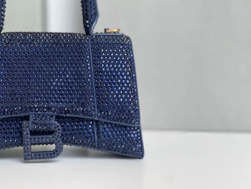 Balenciaga Sapphire Blue Hourglass Rhinestone Bag - XS Edition HighPerformance 72587