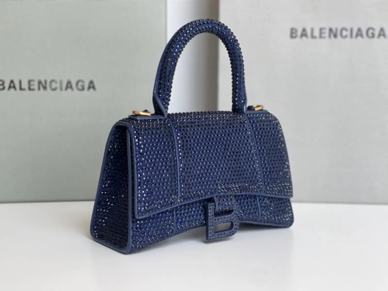 Balenciaga Sapphire Blue Hourglass Rhinestone Bag - XS Edition HighPerformance 72587