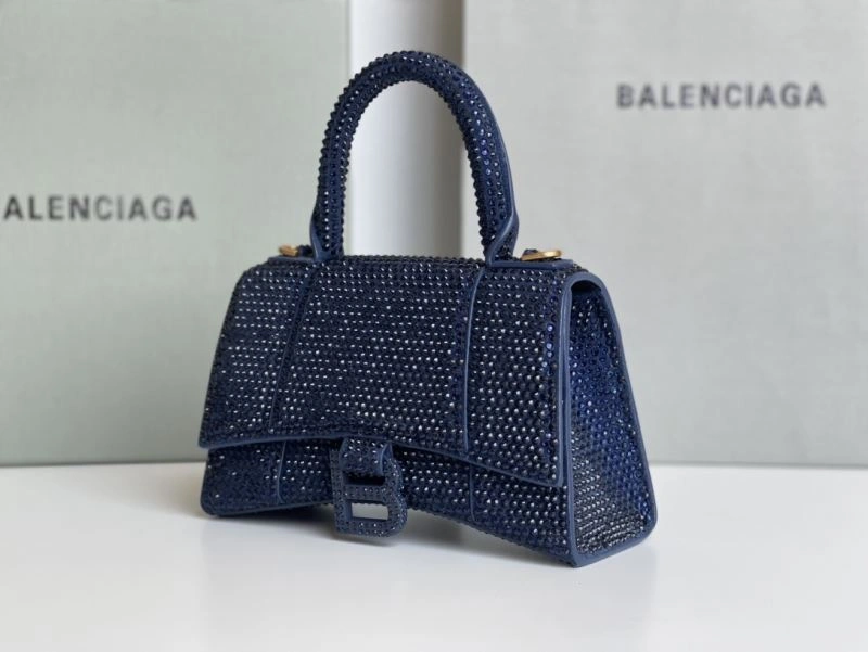 Balenciaga Sapphire Blue Hourglass Rhinestone Bag - XS Edition HighPerformance 72587