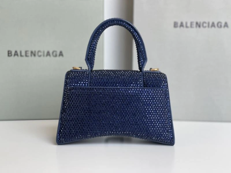Balenciaga Sapphire Blue Hourglass Rhinestone Bag - XS Edition HighPerformance 72587