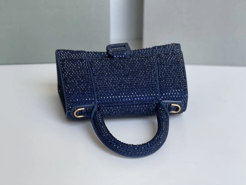 Balenciaga Sapphire Blue Hourglass Rhinestone Bag - XS Edition HighPerformance 72587