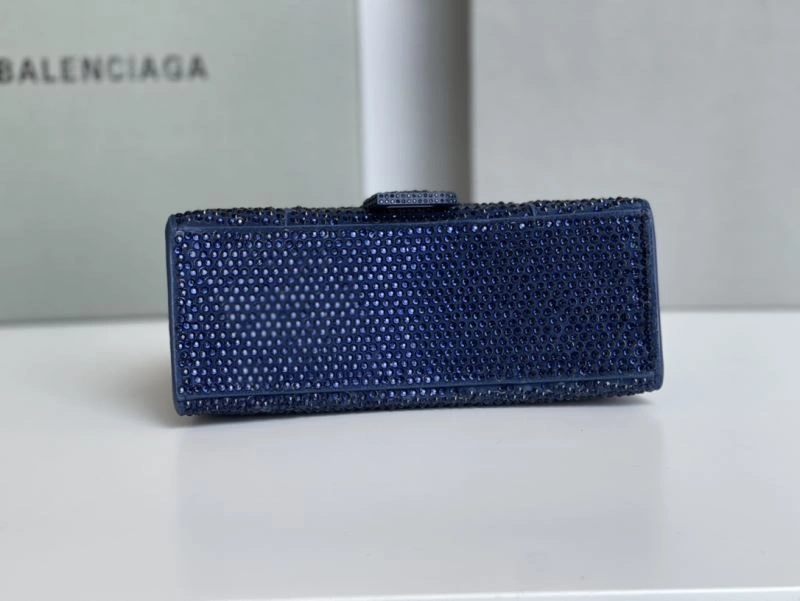 Balenciaga Sapphire Blue Hourglass Rhinestone Bag - XS Edition HighPerformance 72587