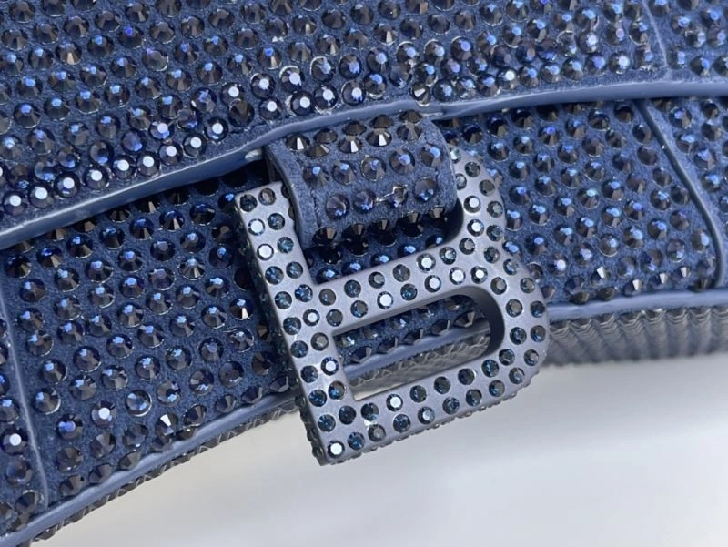 Balenciaga Sapphire Blue Hourglass Rhinestone Bag - XS Edition HighPerformance 72587