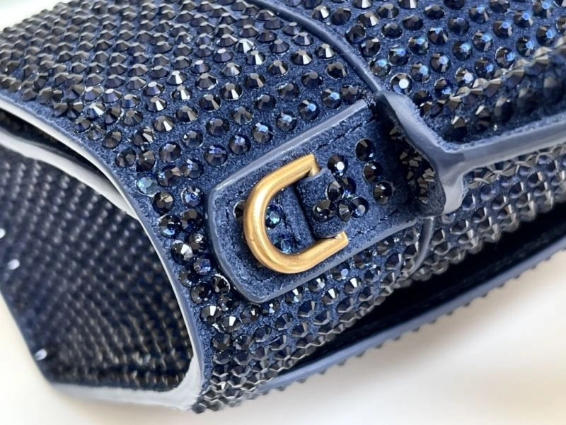 Balenciaga Sapphire Blue Hourglass Rhinestone Bag - XS Edition HighPerformance 72587