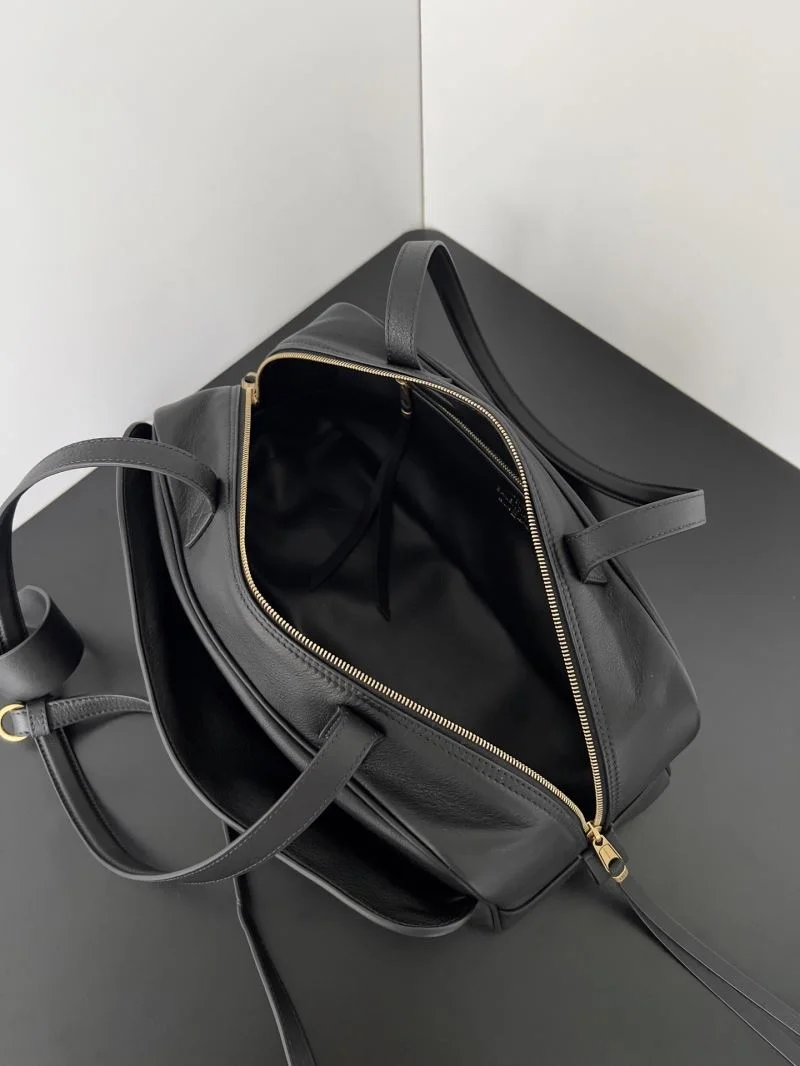 Balenciaga Shark-Tastic Curved Bowling Bag with Double Handle Design Sleek 38243