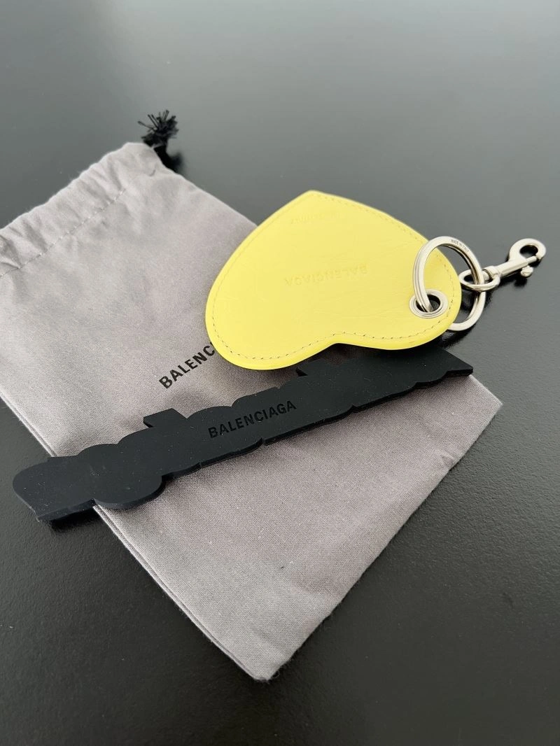 Balenciaga Sheepskin Heart Mirror Keychain Pendant WrinkleFree 70082