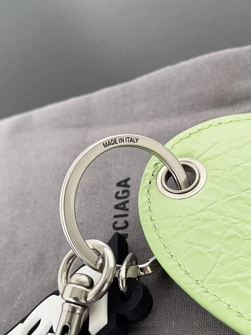 Balenciaga Sheepskin Heart Mirror Pendant Keychain Practical 69938
