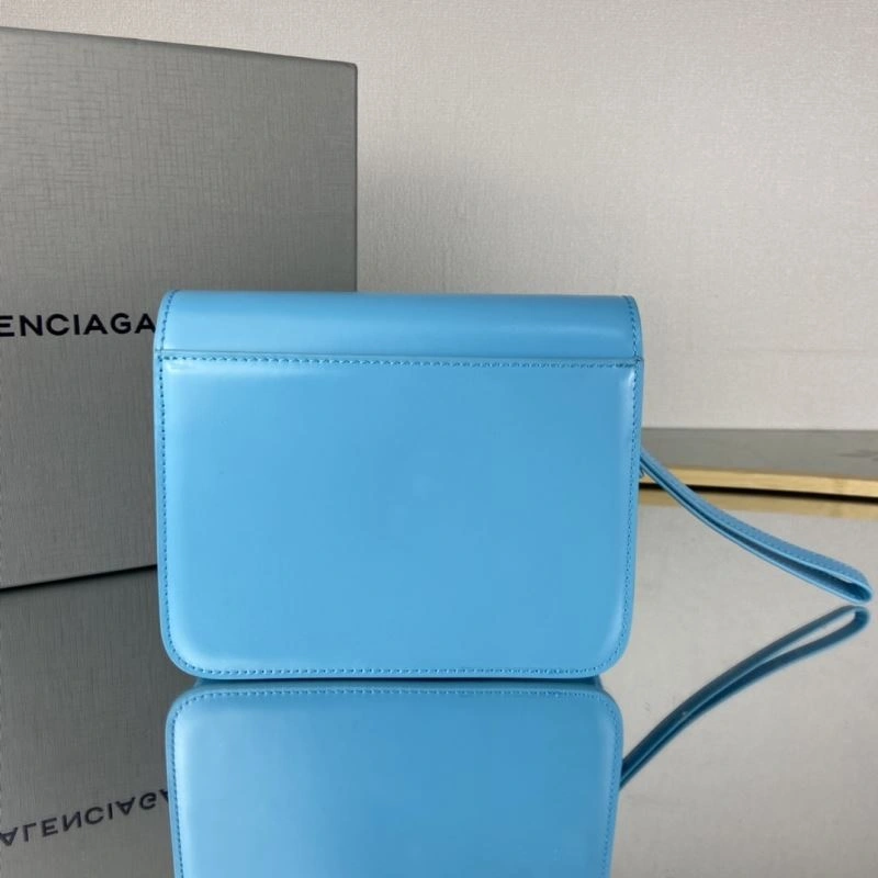 Balenciaga Sky Blue Tofu Bag with Big B Hardware Tailored 78329