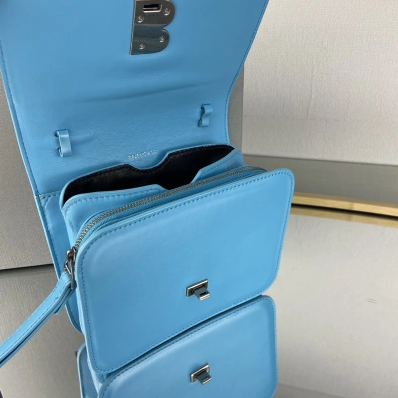 Balenciaga Sky Blue Tofu Bag with Big B Hardware Tailored 78329