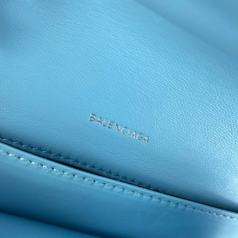 Balenciaga Sky Blue Tofu Bag with Big B Hardware Tailored 78329