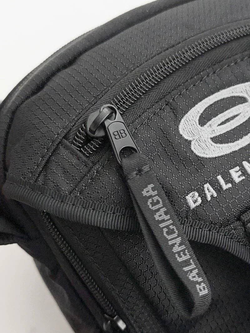 Balenciaga Small Checked Nylon Crossbody Bag with Flap Reliable 38224