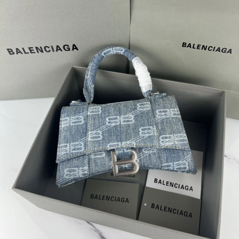 Balenciaga Small Denim Hourglass Bag -  Arc Design MoistureWicking 78681