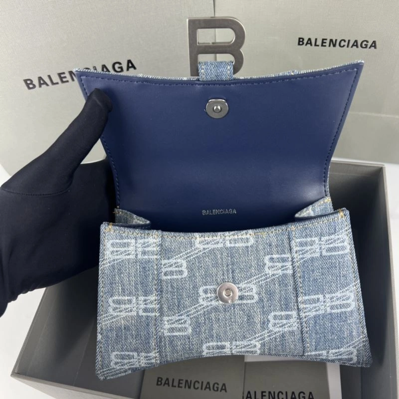 Balenciaga Small Denim Hourglass Bag -  Arc Design MoistureWicking 78681