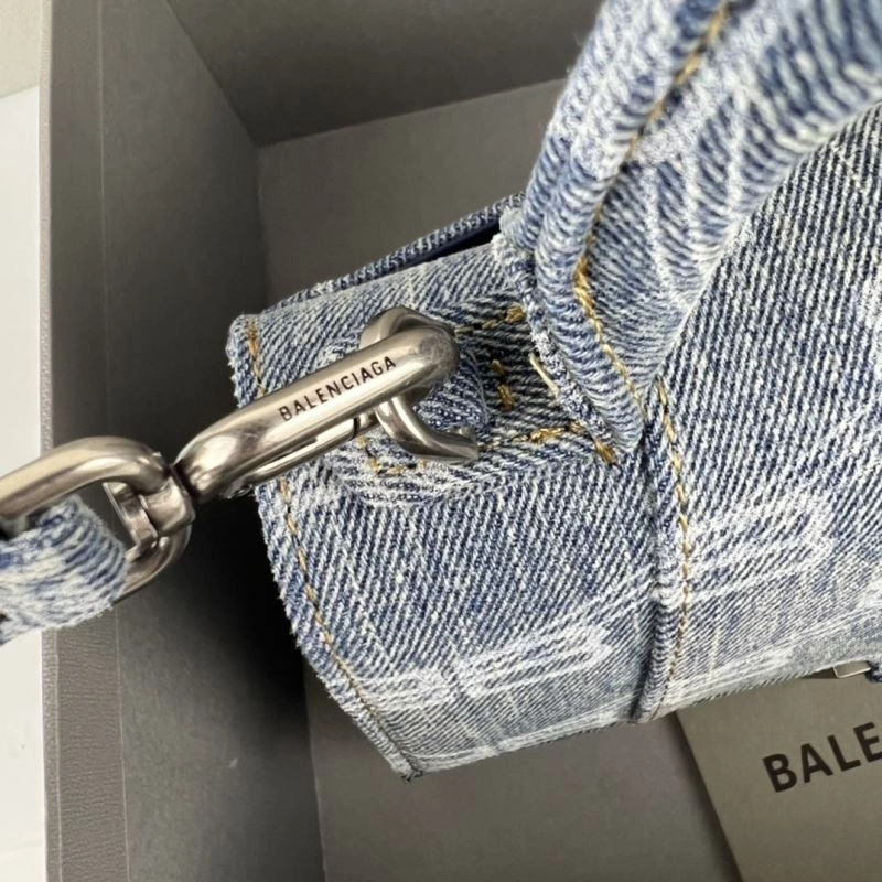Balenciaga Small Denim Hourglass Bag -  Arc Design MoistureWicking 78681