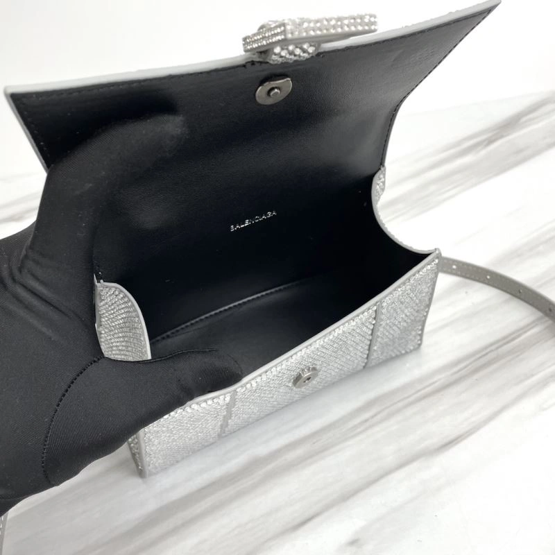 FlexibleFit Balenciaga Small Hourglass Bag - Curved Cowhide Design 78741