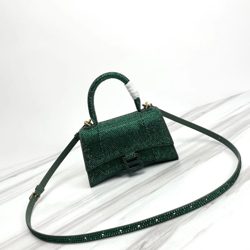Balenciaga Small Hourglass Bag - Iconic Curved Design in Cowhide Comfortable 78734