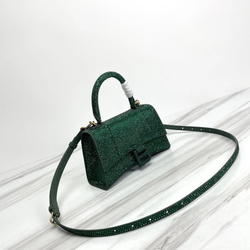 Balenciaga Small Hourglass Bag - Iconic Curved Design in Cowhide Comfortable 78734