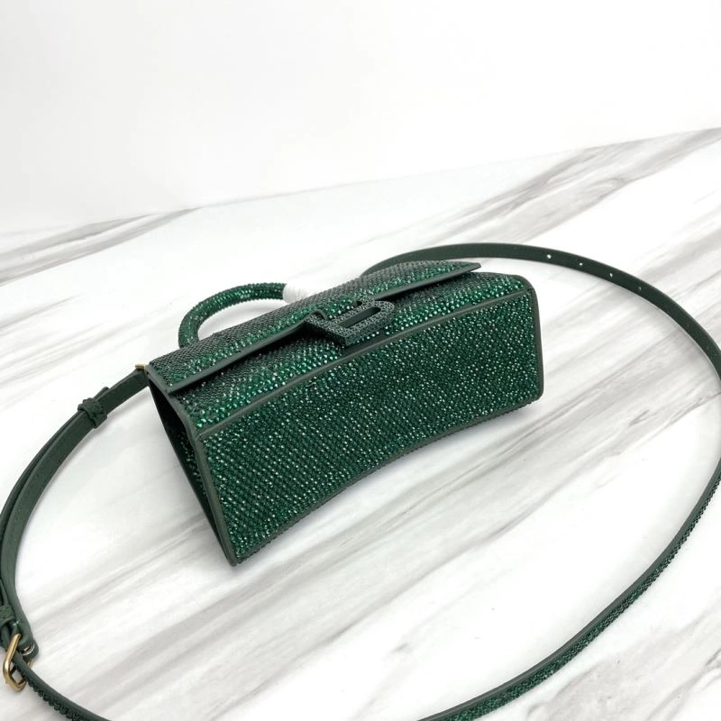 Balenciaga Small Hourglass Bag - Iconic Curved Design in Cowhide Comfortable 78734