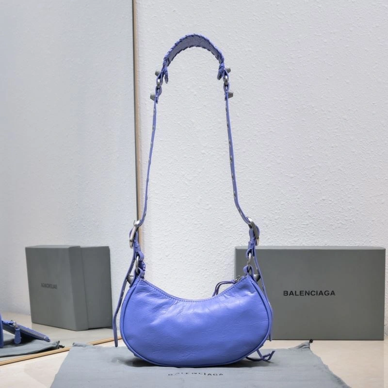 Balenciaga Small Purple Crescent Bag - 26cm Resilient 72742