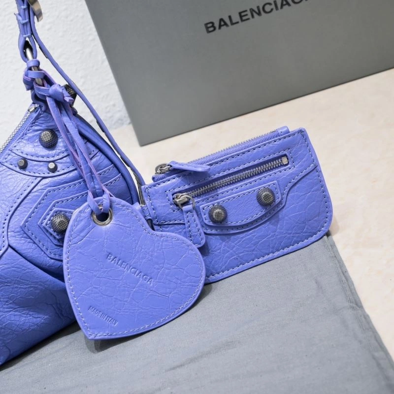 Balenciaga Small Purple Crescent Bag - 26cm Resilient 72742