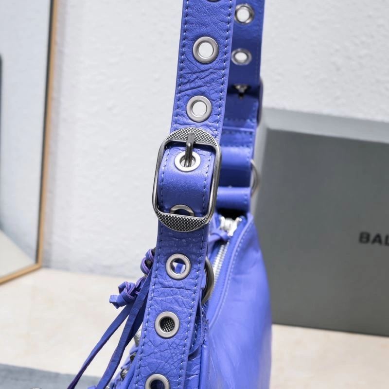 Balenciaga Small Purple Crescent Bag - 26cm Resilient 72742