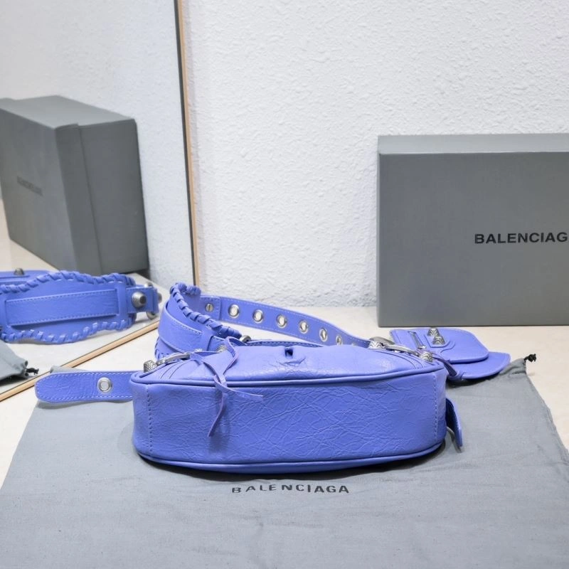Balenciaga Small Purple Crescent Bag - 26cm Resilient 72742