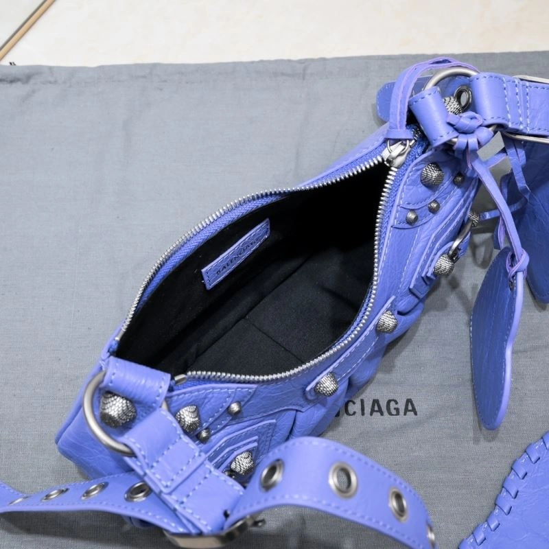 Balenciaga Small Purple Crescent Bag - 26cm Resilient 72742