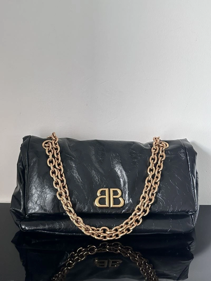 Balenciaga  Monaco Black Gold Oil Wax Bag Collection GoAnywhere 69941