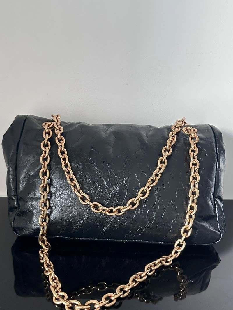Balenciaga  Monaco Black Gold Oil Wax Bag Collection GoAnywhere 69941