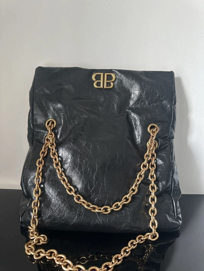 Balenciaga  Monaco Black Gold Oil Wax Bag Collection GoAnywhere 69941