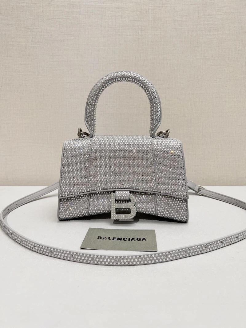 Balenciaga Sparkling Diamond-Encrusted Hourglass Handbag Original 66946