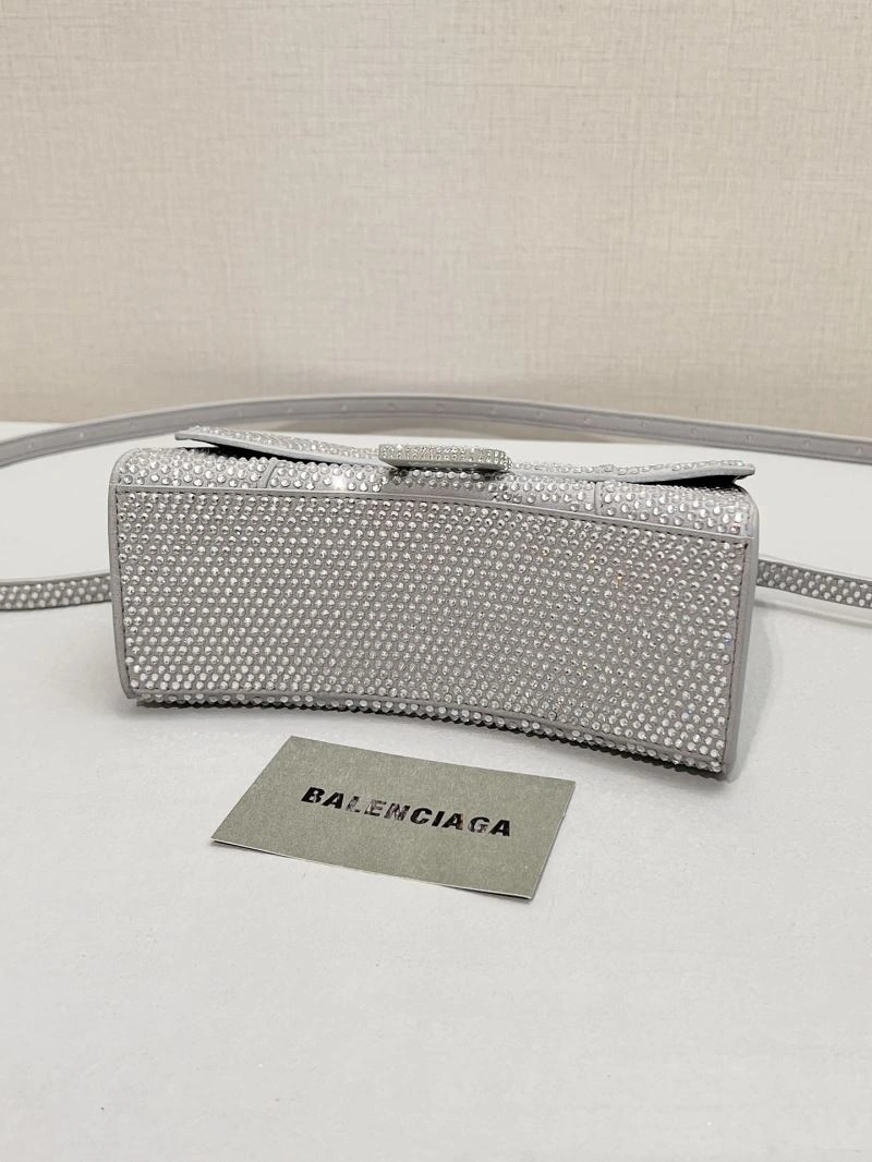 Balenciaga Sparkling Diamond-Encrusted Hourglass Handbag Original 66946
