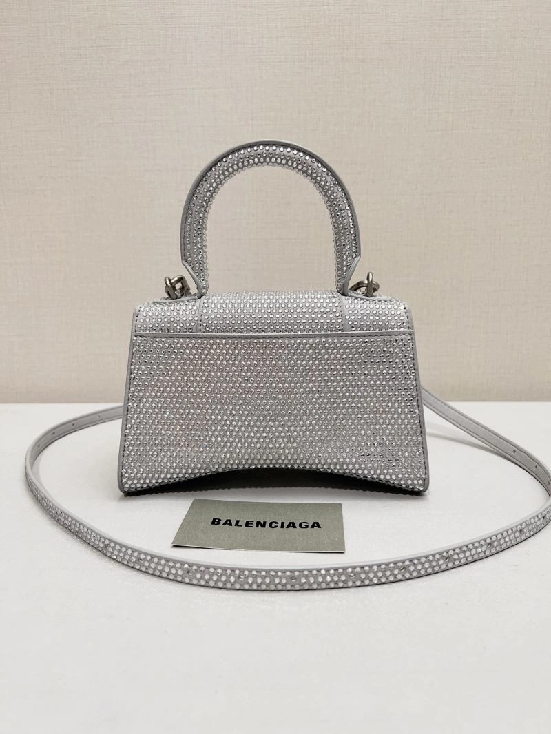 Balenciaga Sparkling Diamond-Encrusted Hourglass Handbag Original 66946