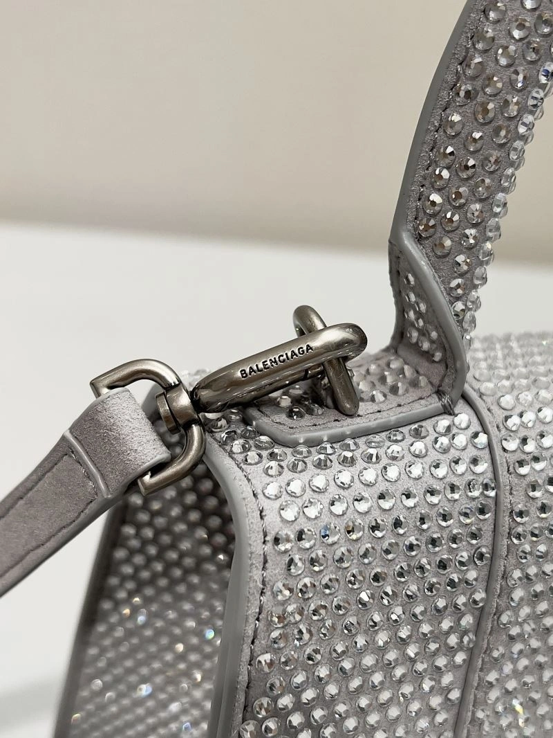 Balenciaga Sparkling Diamond-Encrusted Hourglass Handbag Original 66946