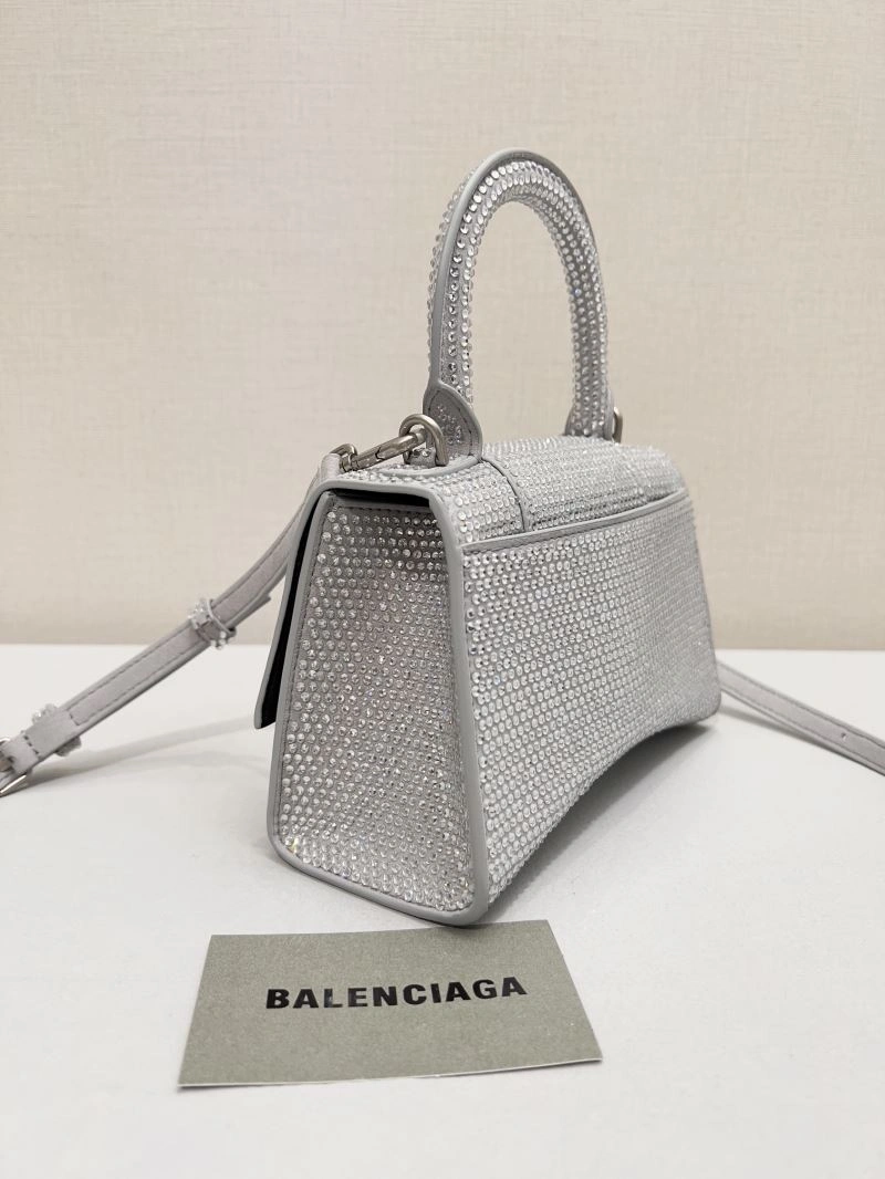 Balenciaga Sparkling Diamond-Encrusted Hourglass Handbag Original 66946