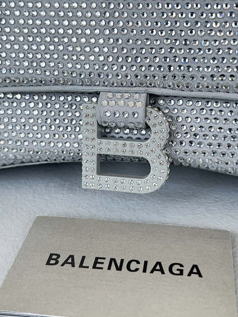 Balenciaga Sparkling Diamond Hourglass Bag - Shimmering Elegance AllSeason 66956