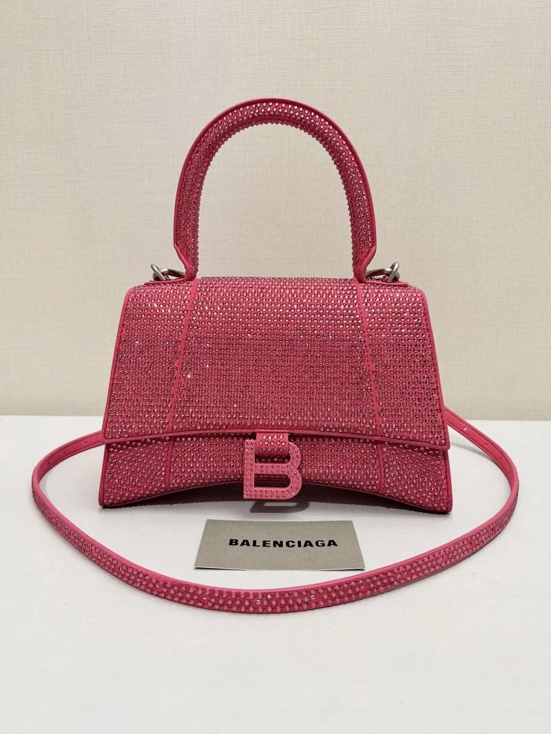 Balenciaga Sparkling Diamond Hourglass Handbag - Ultimate Elegance SmoothTexture 66951
