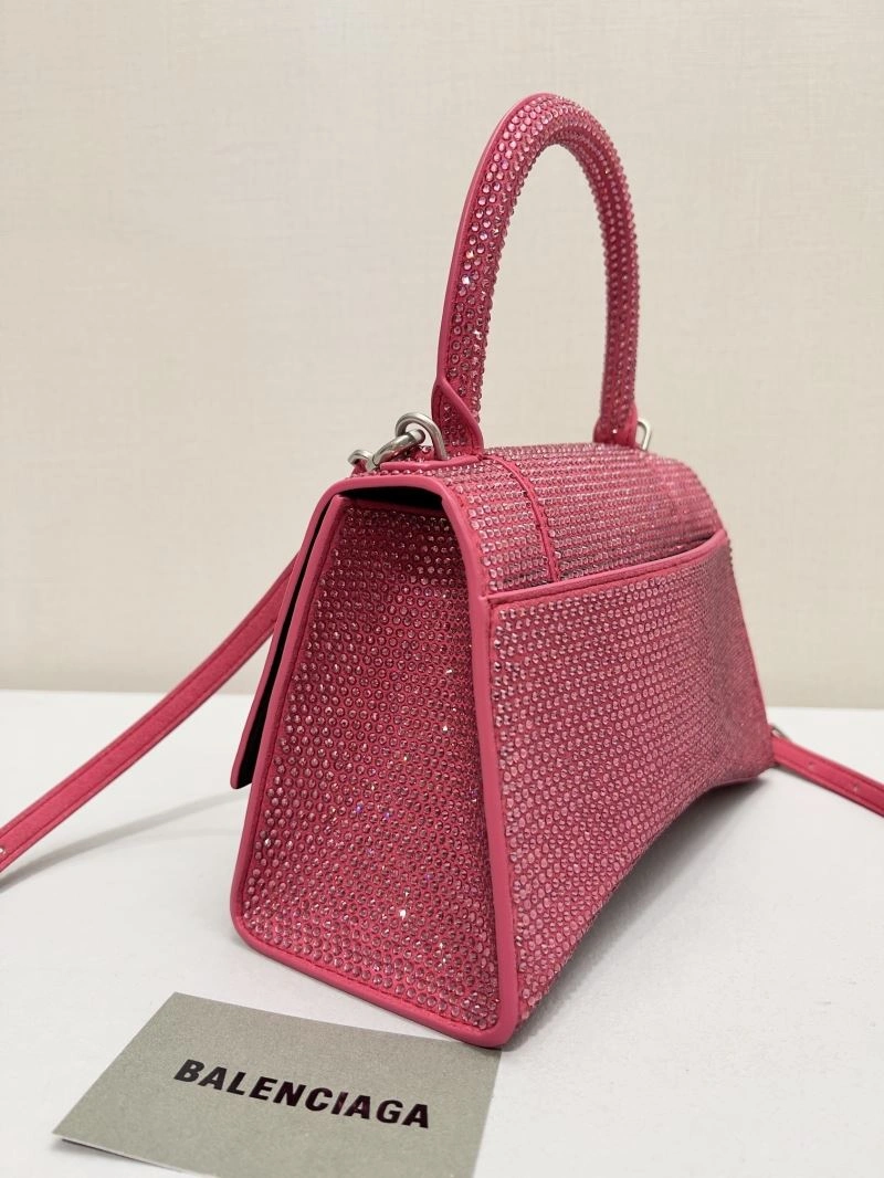 Balenciaga Sparkling Diamond Hourglass Handbag - Ultimate Elegance SmoothTexture 66951